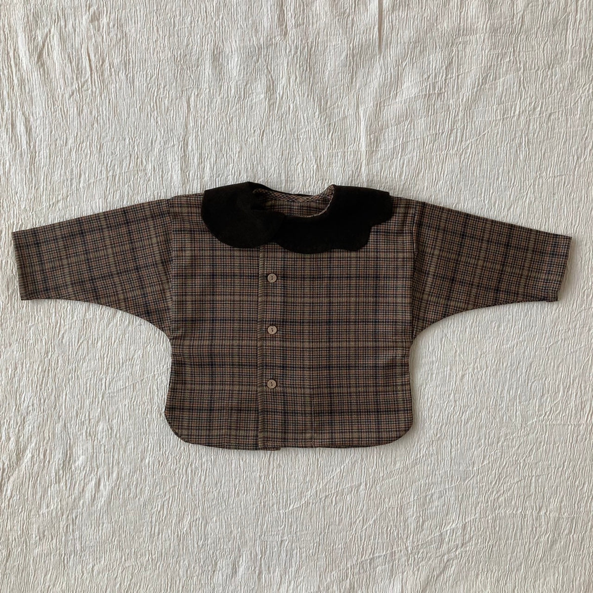 Kumo shirt, lill check – Hello Lupo