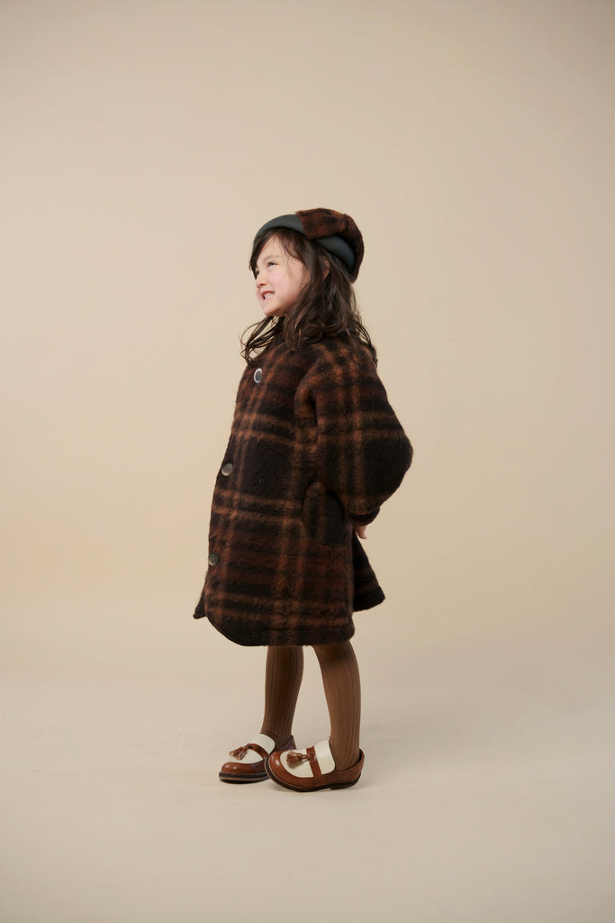 "Claire" coat, Chestnut