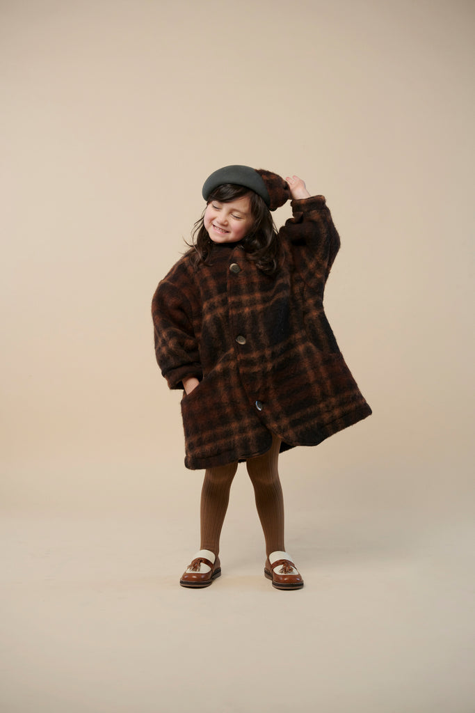 "Claire" coat, Chestnut