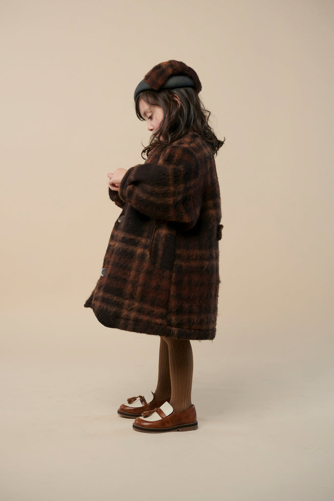 "Claire" coat, Chestnut