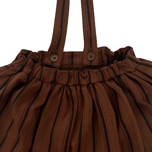 "Dalston" Skirt, Stripy brown