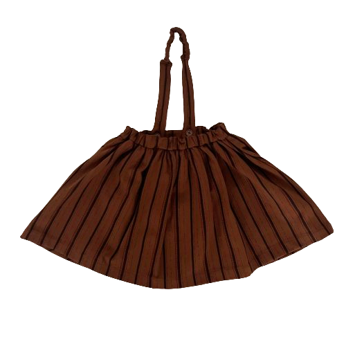 "Dalston" Skirt, Stripy brown