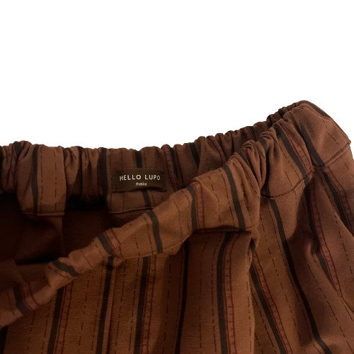 "Elisa" trousers, Stripy brown