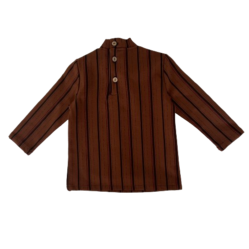 "Emilio" top, Stripy Brown