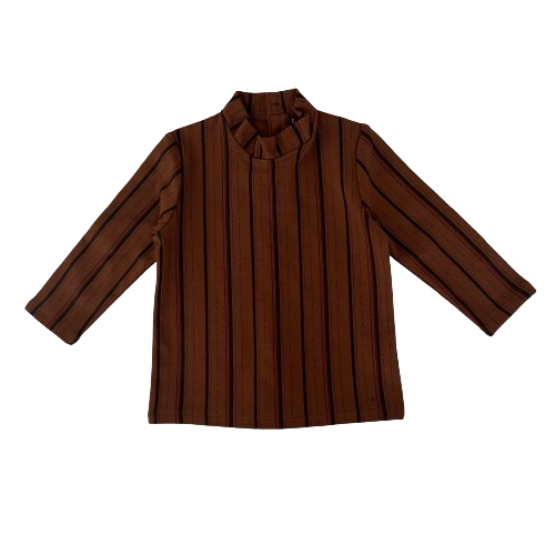 "Emilio" top, Stripy Brown