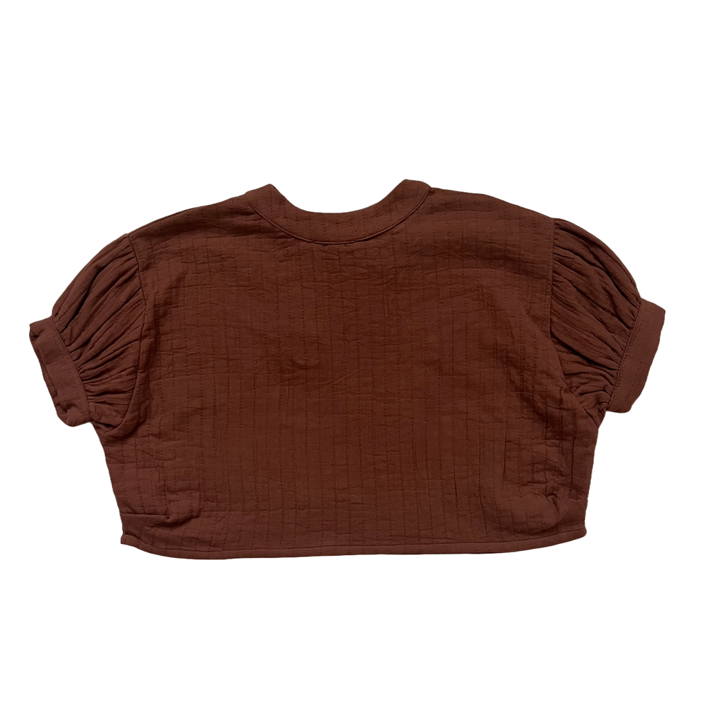 Top short sleeved, Cinnamon