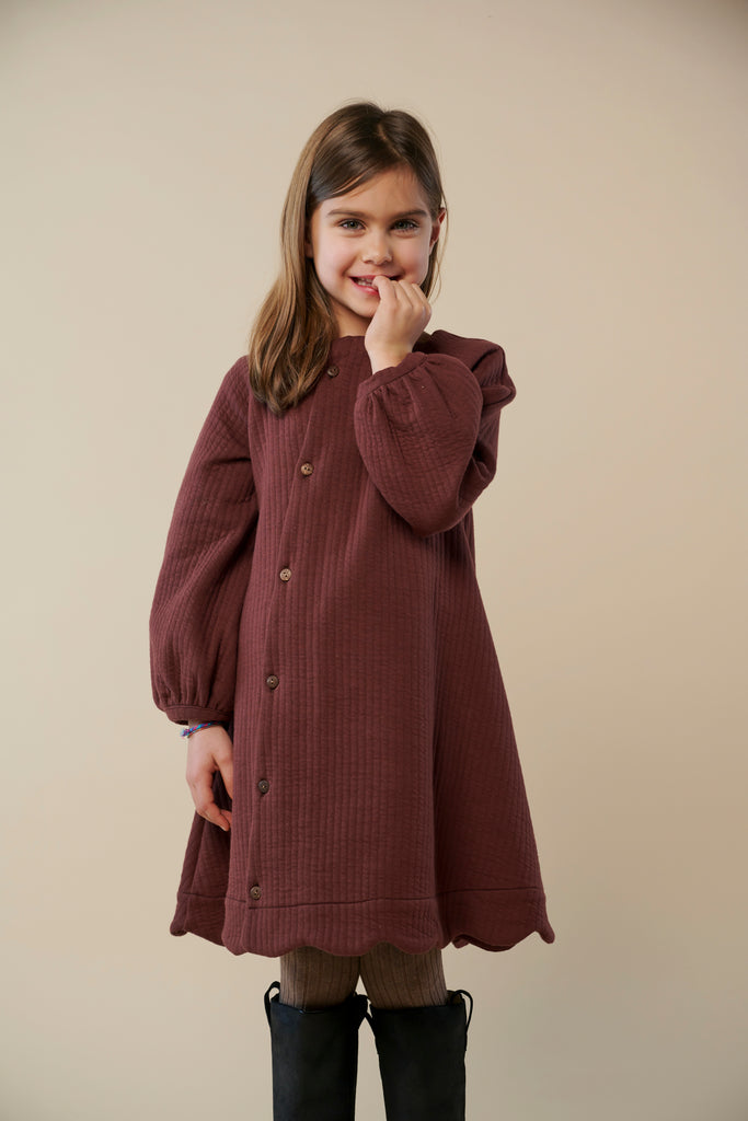 "Kumo" Dress Long Sleeved, Mogano