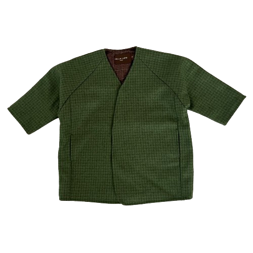 "Lupo" kimono coat, Pine tree