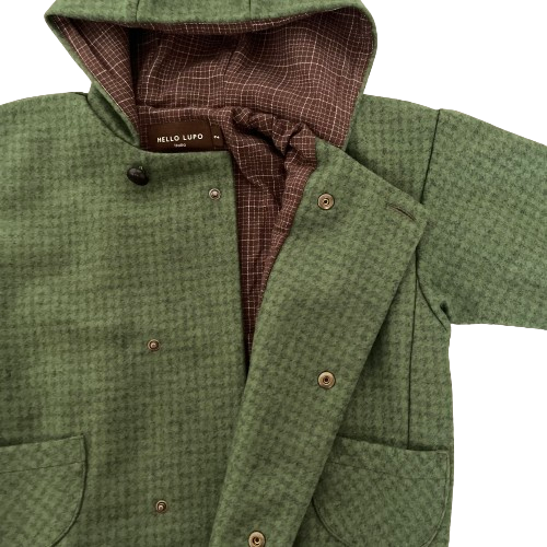 "M Cappuccio" coat, Pine tree