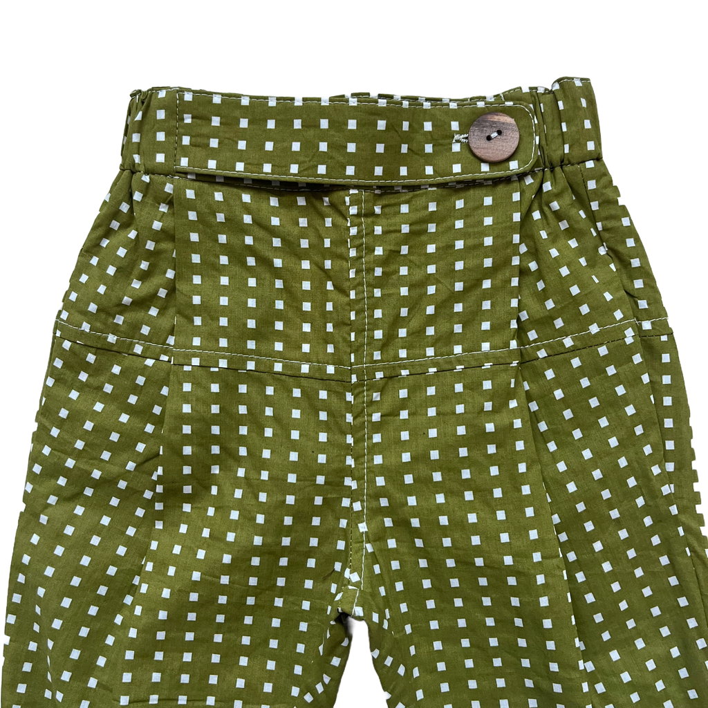 Trousers Matcha Quadri