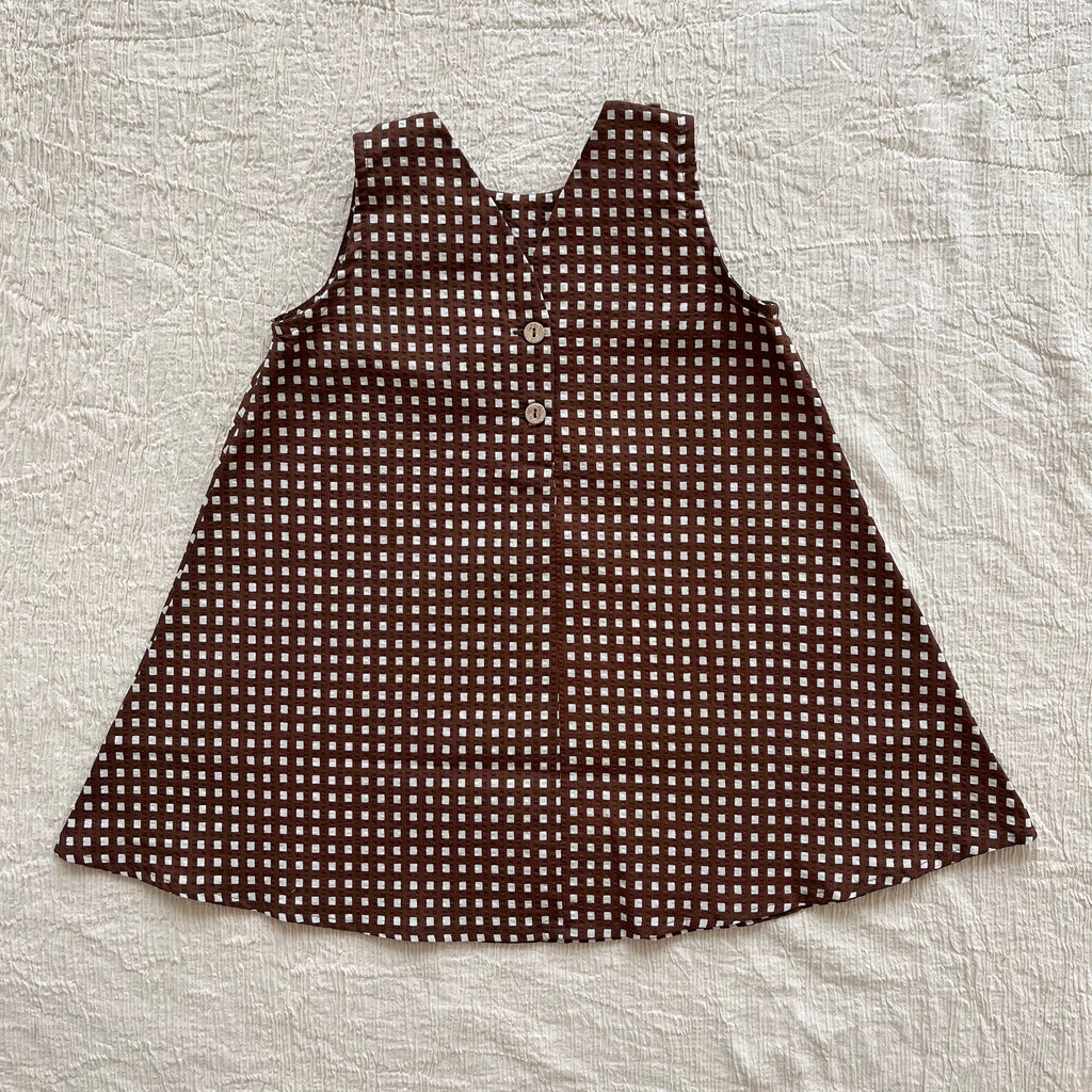 Dress chocolate checked